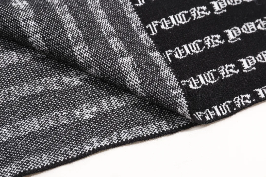 P300 Chrome Hearts Chrome Hearts all over printed wool sweater Color: Black Yellow Size: S M L XL XXL